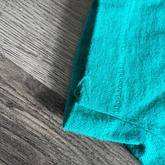 VTG Knight Crest T Shirt Mens Large Teal Family Single Shield Stitch Made in USA - Picture 12 of 14